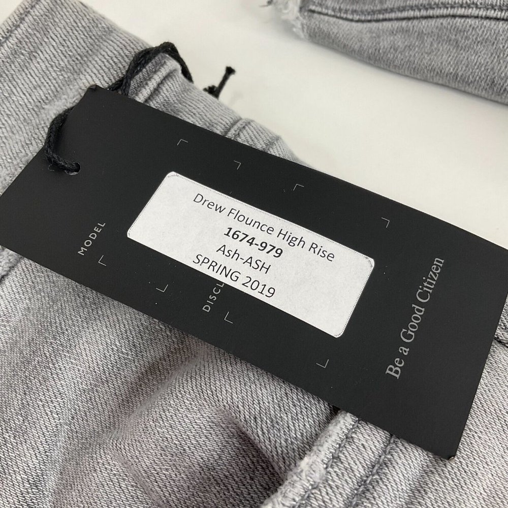 Citizens of Humanity Jeans Womens 27 Gray Drew Flounce High Rise Crop $258 Nwt - Picture 7 of 15